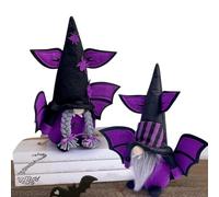 Décorations Gnomes Halloween Nain Sans Visage Avec Aile Chauve-Souris Et | Décoration Intérieure pour Halloween pour Maison Bureau Salon Manteau de Cheminée Étagère Travail Dortoir et Appa