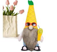Décorations Gnomes pour la maison, Gnome sans visage,Figurine créative de de vieil homme sans visage pour le printemps et l'été - suédoise sans visage portant des lunettes de sole