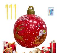 Décorations Gonflables De Noël pour Extérieur 61 Centimètres - Décorations De Noël Lumineuses avec Illumination,16 Couleurs Télécommande pour Entrée Jardin Piscine Fenêtre
