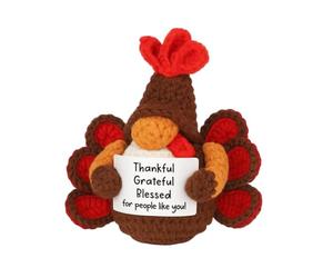 Décorations Gonk d'automne, Lot de 2 Nains de récolte d'automne avec Motif et Feuille d'érable, pièce maîtresse de Table de Thanksgiving pour étagère de cheminée