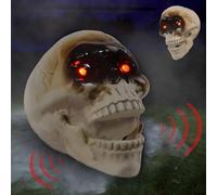 Décorations Halloween Animées - Têtes De Squelette, Crânes Réalistes | Accessoires Effrayants Pour Cour, Maison Hantée Et Pièce Secrète, Décoration Dramatique Et Macabre, Ambiance Horreur Et Halloween