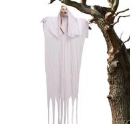 Décorations Halloween Extérieur Suspendables | Vampire Blond Animé de 160 Centimètres - Accessoire Intérieur Extérieur avec Son Effrayant et Yeux Lumineux pour Fête Jardin Pelouse Patio Carnet Maison,