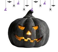 Décorations Halloween Sculpture Effrayante En Résine Avec Bougie Déco
