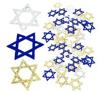 Décorations Happy Hanukkah - Bannière De Décorations De Hanoukka, 50 Pièces De Centres De Table Non Tissés, Bâtons De Centres De Table De Fête De Hanoukka | Panneau De Pièce Maîtresse, Décor De Platea