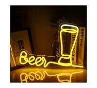 Décorations intérieures au néon Arrêtez de penser commencez à boire pour un panneau néon des lumières LED personnalisées lampes murales pour bar studio restaurant ART(A)