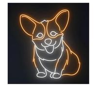 Décorations intérieures au néon D'Ambiance Apaisante Lampe Enseigne Au Néon pour Chien, Lumière Réglable pour Animalerie Maison Chambre