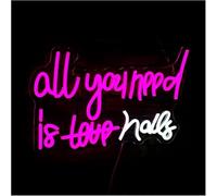 Décorations intérieures au néon Enseigne lumineuse LED néon « Tout ce dont vous avez besoin, sont des faux cils » décoration murale chambre