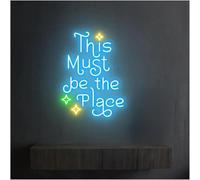Décorations intérieures au néon Pour lampe au néon, ce doit être l'endroit idéal pour une enseigne à LED intensité variable pour alimentée 38 cm x 28(D)
