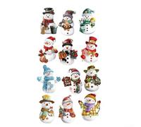 Décorations magnétiques attrayantes avec un ravissant thème bonhomme de neige adapté à n'importe quel décor