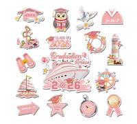 Décorations magnétiques de Portes-croisière, 16 Autocollants Amusants Réutilisables Imperméables de Voiture, Stickers pour Voiture Promo 2026 et aimants pour réfrigérateur, pour fêtes, école, Classe,