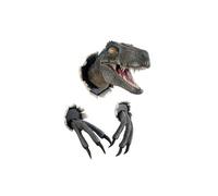 Autres accessoires de décoration GENERIQUE Décorations Murales 3D Dinosaure FONGWAN Vélociraptor Jurassic Park Décorations de la maison-Bleu