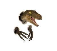 Autres accessoires de décoration GENERIQUE Décorations Murales 3D Dinosaure FONGWAN Vélociraptor Jurassic Park Décorations de la maison-Jaune