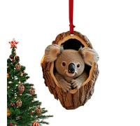 Décorations Murales Animaux, Ornement Animal en Acrylique 2D, Suspensions Colorées pour Arbre Maison Voiture Amis Famille Cadeaux Fêtes