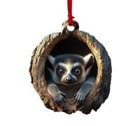 Décorations Murales Animaux - Ornements de Noël en Acryllique 2D Animaux | Pendable Portable pour Voiture Maison Sacs Cadeaux Téléphones et Collègues