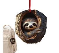 Décorations Murales Animaux Réalistes,Ornements de Noël en Acryllique 2D Animaux | Pendentifs Mignons Décorations Fêtes Portables pour Voiture Maison Cadeaux