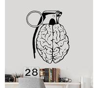 Décorations murales avec cerveau pour chambre d'adolescent, décorations murales d'anatomie psychologique, décorations pour salon, ateliers et bureaux.