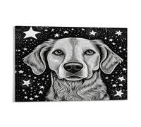 Décorations murales de petits chiens mignons pour chambres, impressions pour occasions spéciales, toile 40 x 60 cm