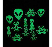 Décorations murales phosphorescentes lumineuses Extraterrestres - Aliens