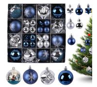 Décorations Noël 44 Boules de Noël réutilisables à Suspendre aux fêtes | Boule Ornement Décoratif de Noël Pour Mariage Fête Anniversaire Cheminée Escalier Balcon Jardin Fenêtre Décoration Maison UN