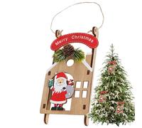 Décorations Noël en Bois - Père Noël Électrique Grimpant | Bonhomme De Neige Géant Gonflable, Monte Et Descend, Ornements Sapin, Fêtes, Accessoires Maison