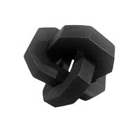 Décorations Noeud Bois - Chaîne En Bois Lien Décoratif,Ornement Artisanal Boho Sculpté Main à Pièces Entrelacées pour Pièce Maîtresse de Commode, Table Basse ou Cheminée