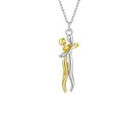 Decorations Nouveau 2026 Unisex Hug Couples Pendant pour Lui Elle, The Tale of Two Lovers Jewelry Affectionate S Women Men Fashion Accessoires Créatifs Créés Beautiful