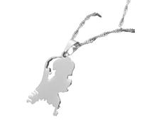 Decorations Nouveau 2026 Unisex NEDERLENDEN Map Pendant SECTIONNEL SEAUX S pour Femmes HOS Gold Couleur DURCH BIJOURS NETHERVERS Maps Decoration Luxury with You Accessoires Trendy Hommes Beautiful