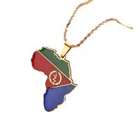 Decorations Nouveau 2026 Unisexe Africa Country Carte Pendant Bijoux Ghana Nigéria Congo Soudan Somalie Kenya Zambie Libéria ALIGERIA DÉCoration Luxury Wit Beautiful