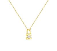 Decorations Nouveau Unisexe Lock Shape Pearl CZ Long Chain Luxury Trendy Advanced Birthday Bijoux Gift Accessoires de Mode créatifs pour Femmes Les Hommes Beautiful