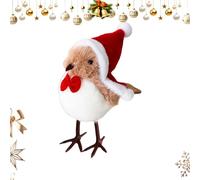Décorations Oiseaux | Figure Simulée de Noël - Pendentifs Collectionnables Dessin Pour Intérieur Extérieur Maison Jardin Balcons Terrasse | Idées Cadeaux Vacances Voitures/Sacs à main Colorés