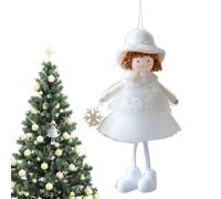 Décorations Poupées - Décoration Ange de Noël | Pendeloque Fille en Peluche Idéal Décor de Fêtes Ados Adultes Cadeau Noces Chambre Enfant Jardin