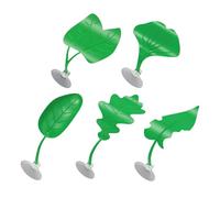 Décorations pour Aquarium Poisson - Habitat Végétal Aquatique Décoratif - Kit de 5 Pièces pour Terrarium de Reptiles et Amphibiens - Pour Serpent, Dragon Barbu, Lézard, Gecko, Aquarium Eau Douce et Ea