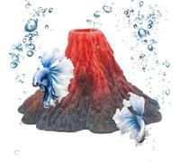 Décorations pour aquarium - Sculpture en résine volcanique, décoration de grotte géologique bouillante pour aquarium, oxygénation Betta Corydora Silure Locha nain