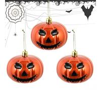 Décorations Pour Arbre - 3 Pièces Boules Halloween | Pendentifs Visages D'horreur Pour Toute Saison Extérieur Porte Fêtes