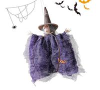 Décorations pour Arbre d'Halloween - Décorations Fantômes s Halloween | Décor Murale Chat Noir Sorcière Pendeloque Accessoires Photo Fournitures Fête pour Maison Ferme Jardin