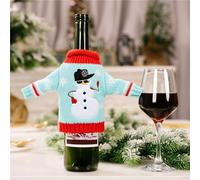 Décorations Pour Bouteilles De Vin En Tricot, Pour Noël, Nouvel An, Dîner En Famille, Sac Pour Chandail