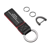 DéCorations Pour CléS Porte-clés En Cuir Véritable Avec 2 Et 1 Boucle Fer À Cheval Perceuse Vis, Créatif Personnalisé Convient à Plusieurs Occasions(F)