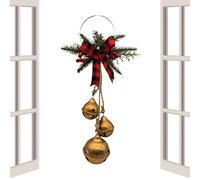 Décorations pour cloches de Noël : décorations pour arbres, décorations pour portes, pendentifs avec nœuds, accents pour cloches | décorations festives pour maisons, mariages, fêtes, guirlandes de