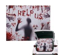Décorations pour coffre de voiture Halloween : ensemble complet pour décoration créative de coffre de voiture | Comprend des articles sur le thème d'Halloween, une installation simple et des