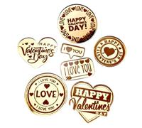 Décorations pour cupcakes de Saint-Valentin - Fournitures de fête romantiques en acrylique | Décorations de cupcakes en forme de cœur | Pour les mères, les mariages, la pâtisserie, les biscuits, les