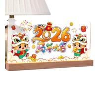 Décorations pour le Nouvel An Chinois 2026,2026 Ornements Chinois Avec Alimentation USB - Décorations pour la Fête de l'Année du Cheval - pour la Maison Chambre de Séjour École Hôtel Fête du Printemps