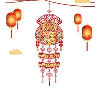Décorations pour le Nouvel An chinois - Enseigne de porte avec chinois 2026 Pendentif rouge du Festival du printemps | Décoration de porte pour la maison, c'est-à-dire B. pour anniversaires, mariages