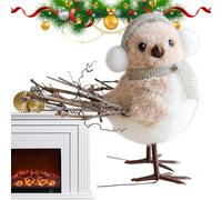 Décorations pour Le Sapin De,Décorations pour l'hiver - De en Forme D'Oiseau en Mousse | pour Chambre Balcon Portes Mur Jardin Cour Allée Porche
