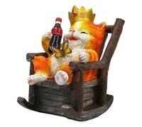 Décorations pour l'extérieur et imperméable avec lumière qui change de | Figurines de chat pour décoration de jardin, pelouse, patio, allée, porche, balcon et cour