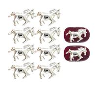 Décorations Pour Ongles 10 Pièces Forme Cheval Métallique 3D Accessoire