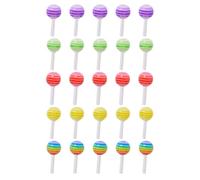 Décorations pour Ongles Bonbons 3d en Résine, Lot de 25 Pièces | Effet Décoratif, pour Création Diy, Format Compact, Lot de 25 Pièces, Finition Fantaisie