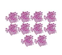 Décorations pour ongles en résine en forme de cœur, changeant de couleur sous la lumière, accessoires de nail art à faire soi-même par [Nom de la marque], pour la maison et les (Violette)