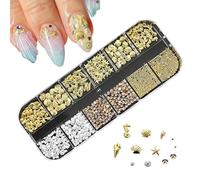 Décorations Pour Ongles - Kit Décorations Brillantes Thème 3D pour Ongles - Accessoires Manucure Strass Femmes Filles Quotidien Fête Mariage Voyage Débutant