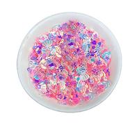 Décorations pour ongles - Paillettes en cristal - Résine époxy - 10 g - Mélange de pêches - Remplissage d'amour