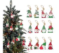 Décorations pour sapin de Noël, 12 pièces à breloques pour sacs à dos - Ornements en papier en forme d'homme - pour fêtes intérieures, fête d'hiver, fête de travail, plafond, anniversaire, intérieur